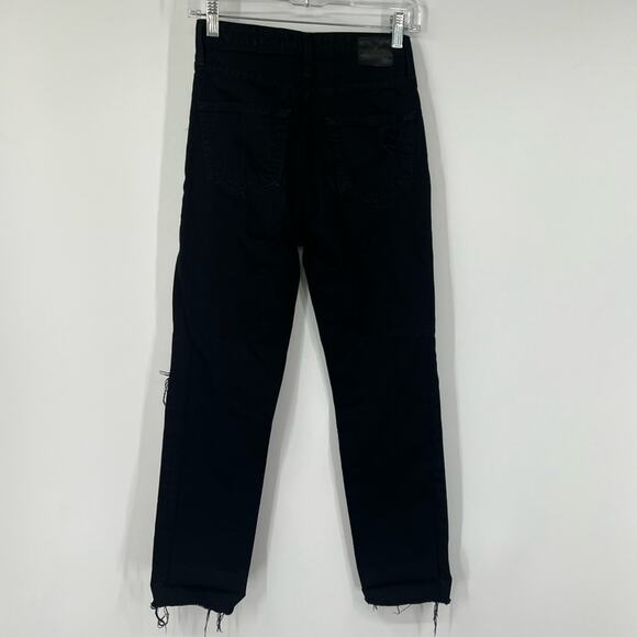 AG Adriano Goldschmied The Phoebe Vintage High Waisted Tapered Leg Jeans Black - Picture 5 of 7